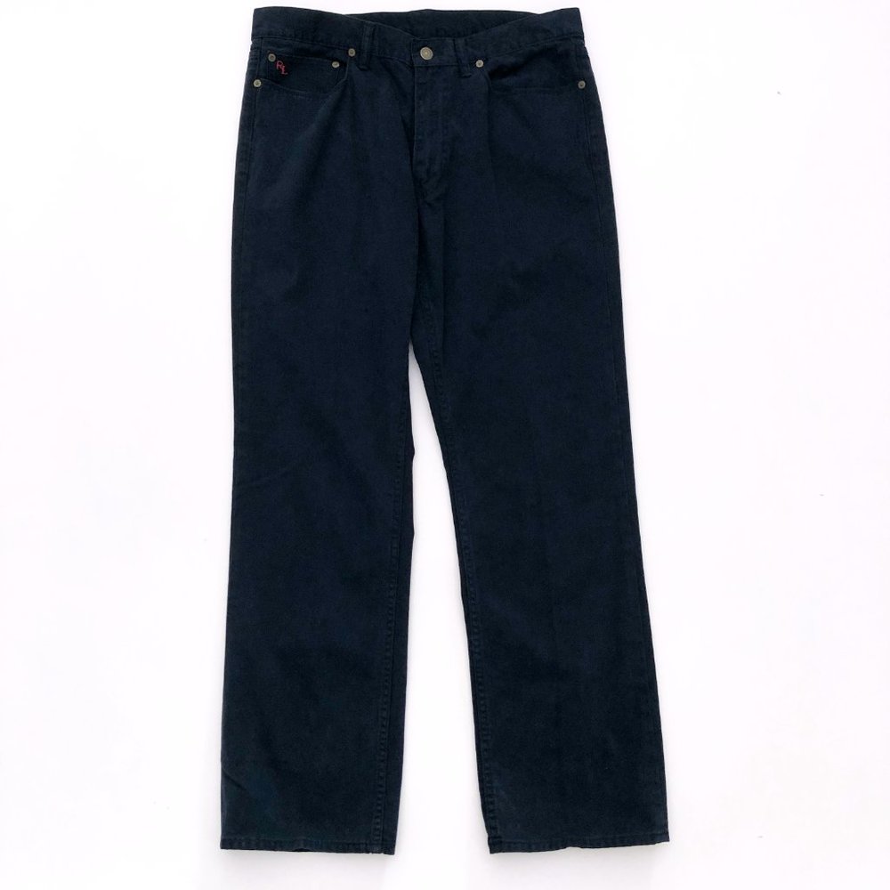 POLO RALPH LAUREN Men's Dark Navy Blue Straight Jeans 34x30
